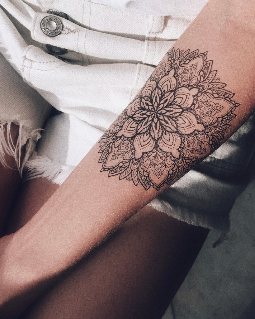 Tattoo set "Mandala & Lotus"