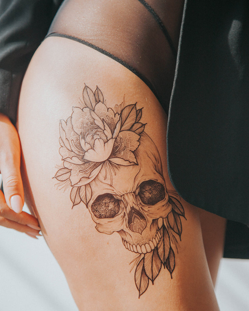 Tattoo "Floral Skull"