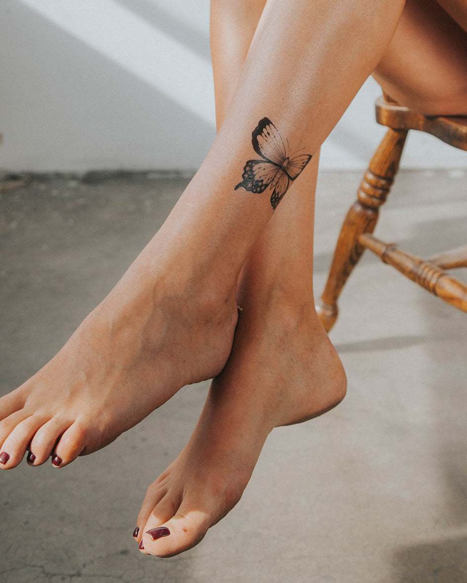 Butterfly Tattoos for Women’s Feet - Elegant & Natural