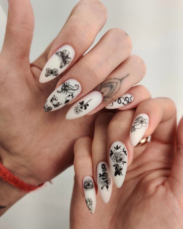 Nail ART Tattoo Set